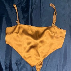 Burnt Orange Bandana Style Top!